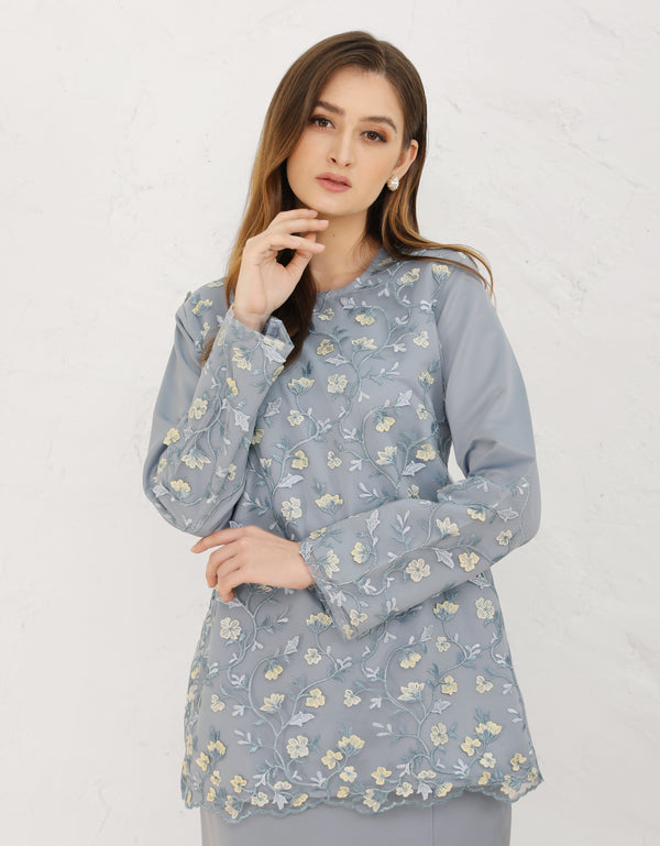 BAJU KURUNG KEDAH ZESTIA (LIGHT BLUE)